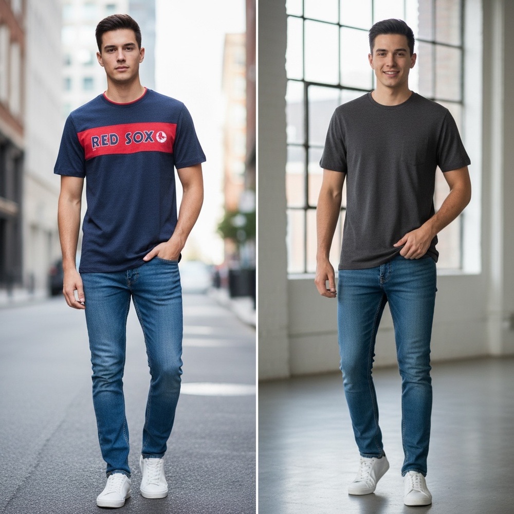 002 COMBO: Gray t shirt size S